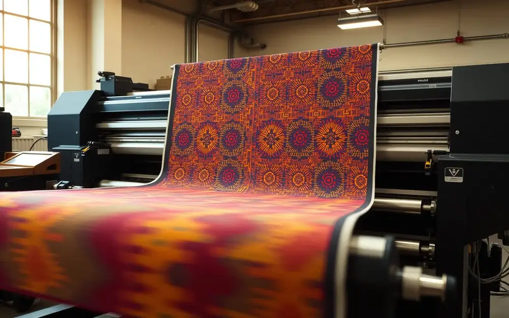 Printing press in action